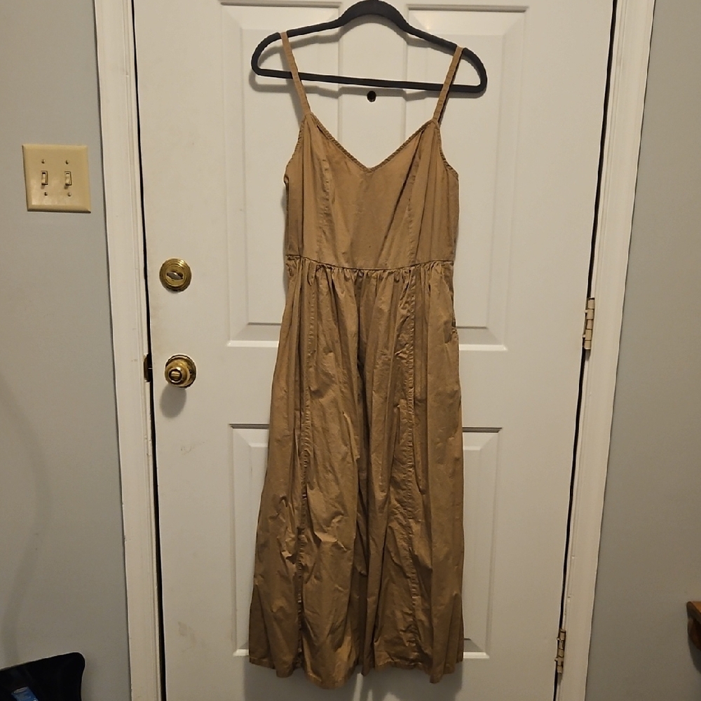 Old Navy Tan Midi Dress